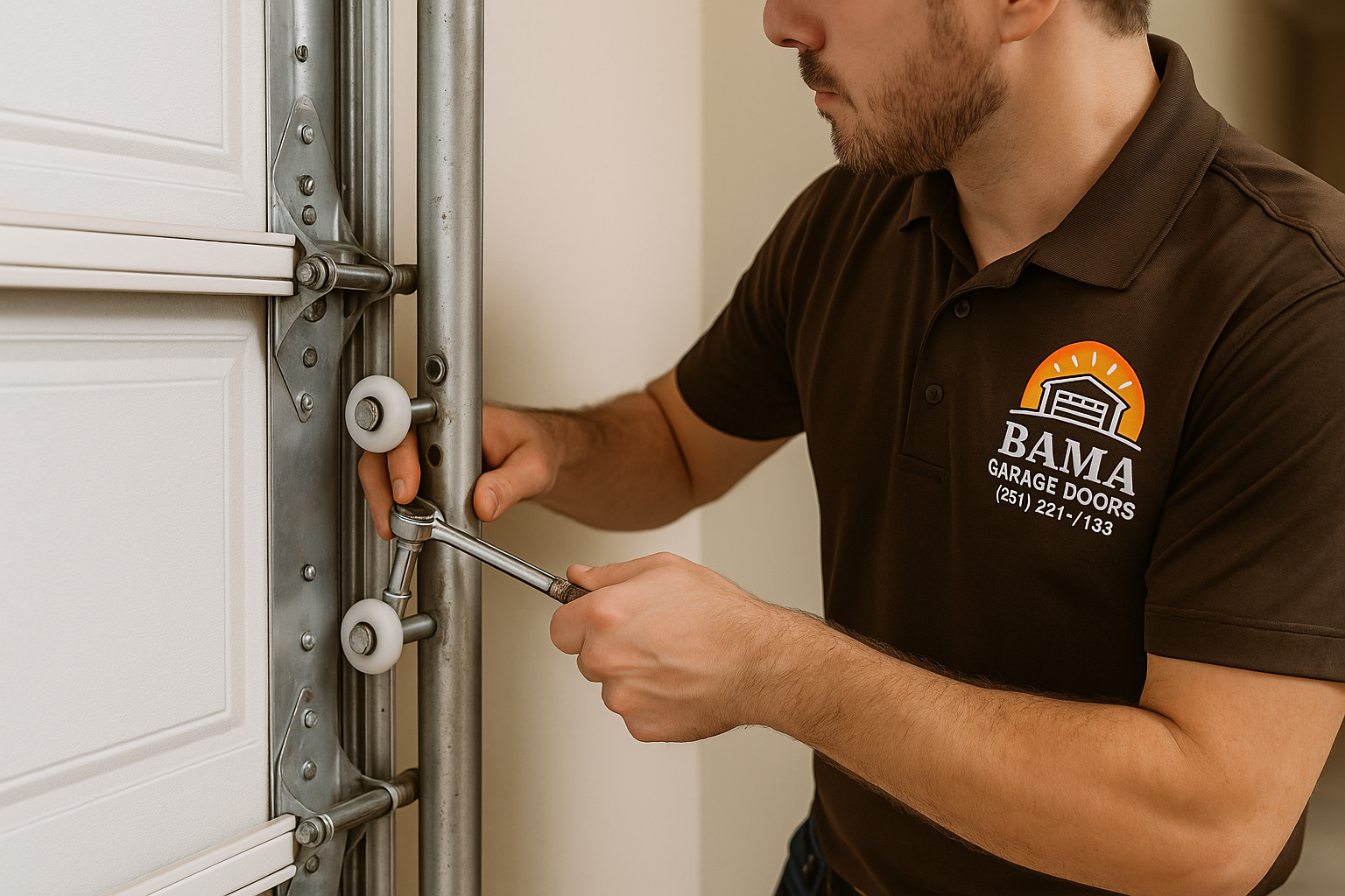 Garage Door Track Repair in Somers